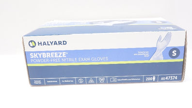 Halyard 47374 Skybreeze Power-Free Nitrile Exam Gloves, S (x) - Box of 200